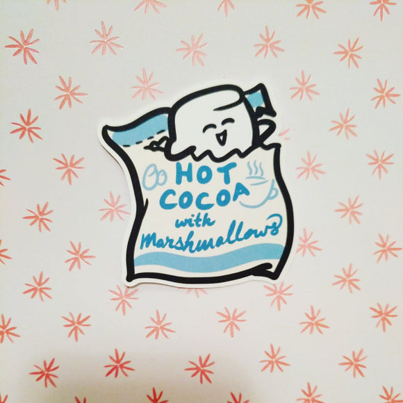 D017 - Marshmallow - Hot Cocoa Packet | Winter Diecut