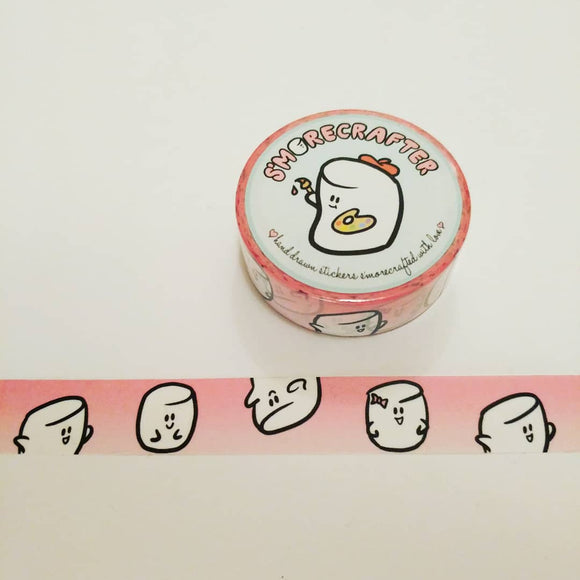 W001 - Pink Ombre Marshmallow Washi Tape