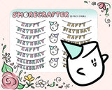 S062 - Marshmallow - Birthday 3 | Banner | Celebrate!