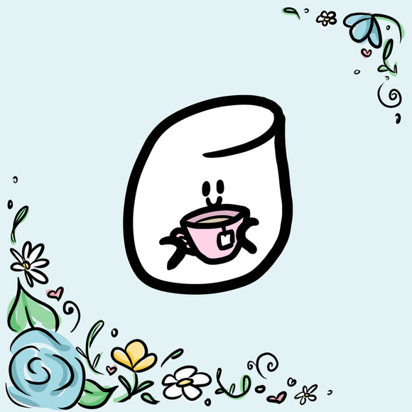 D025 - Marshmallow - Tea 1 Diecut