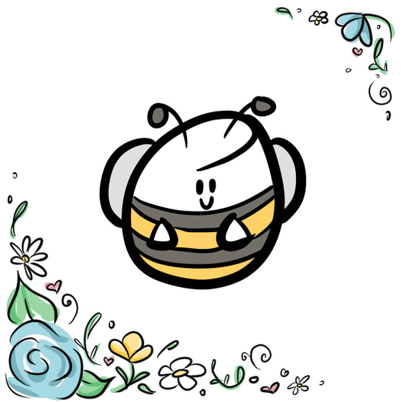 D035 - Marshmallow - Bee Diecut